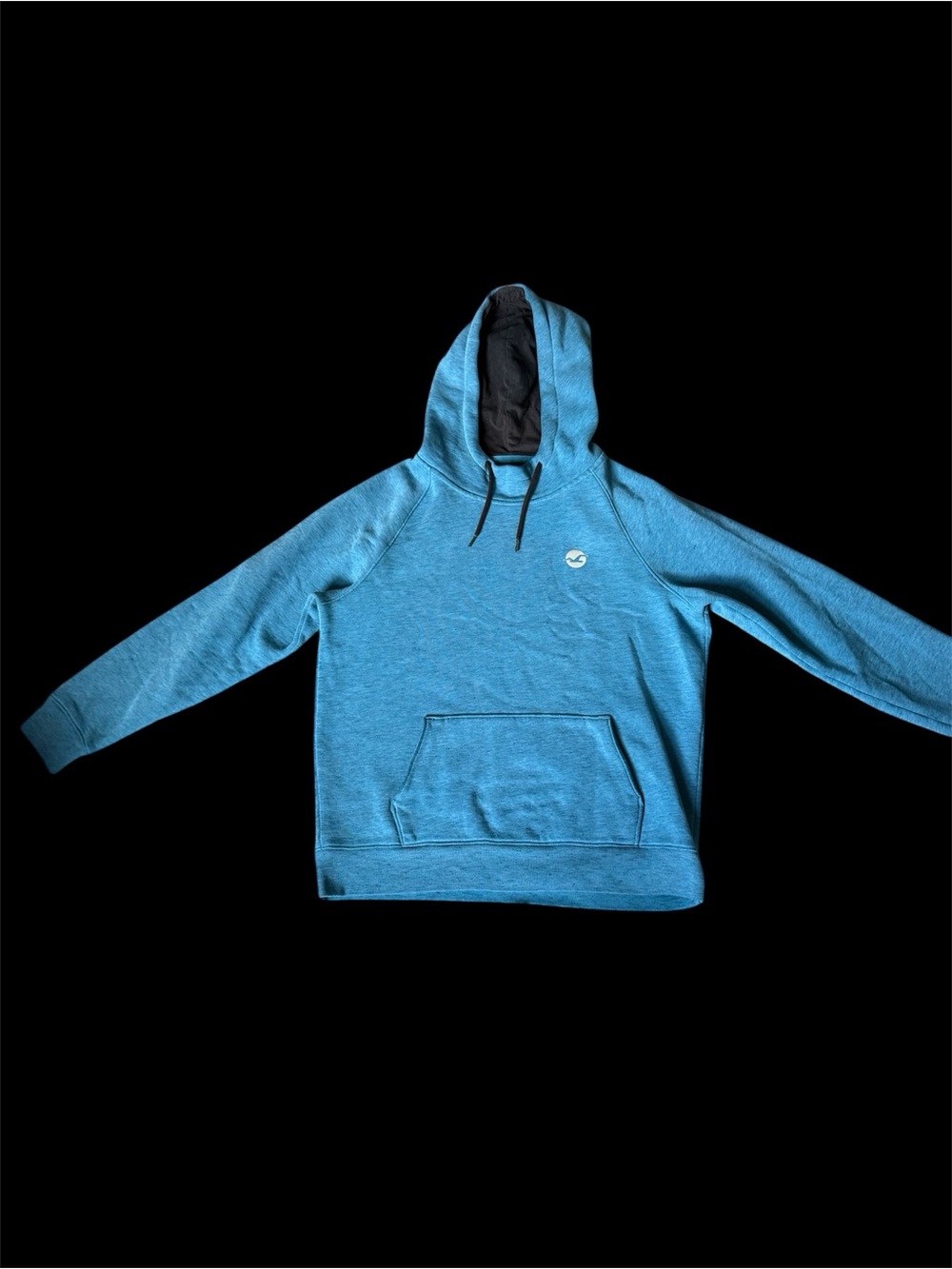 Hollister Teal Pullover Hoodie with Subtle Logo